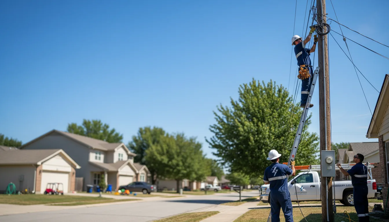 Residential electrician providing installation services in Ridge Farm, IL